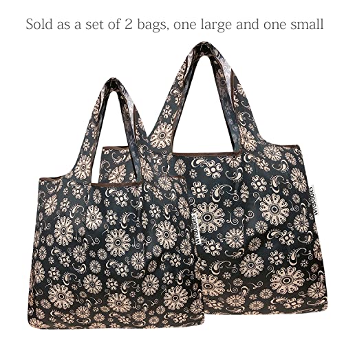Image of allydrew Large Foldable Tote Nylon Reusable Grocery Bag