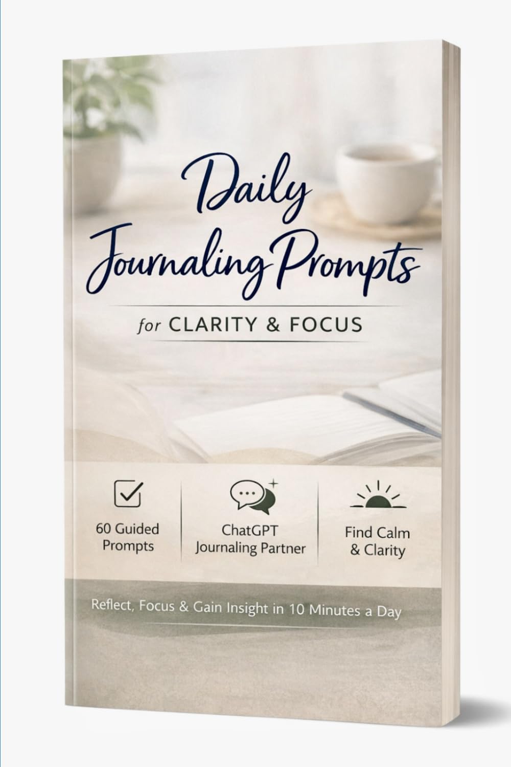 Daily Journaling Prompts for Clarity & Focus: Reflect, Focus & Gain Insight in 10 Minutes a Day