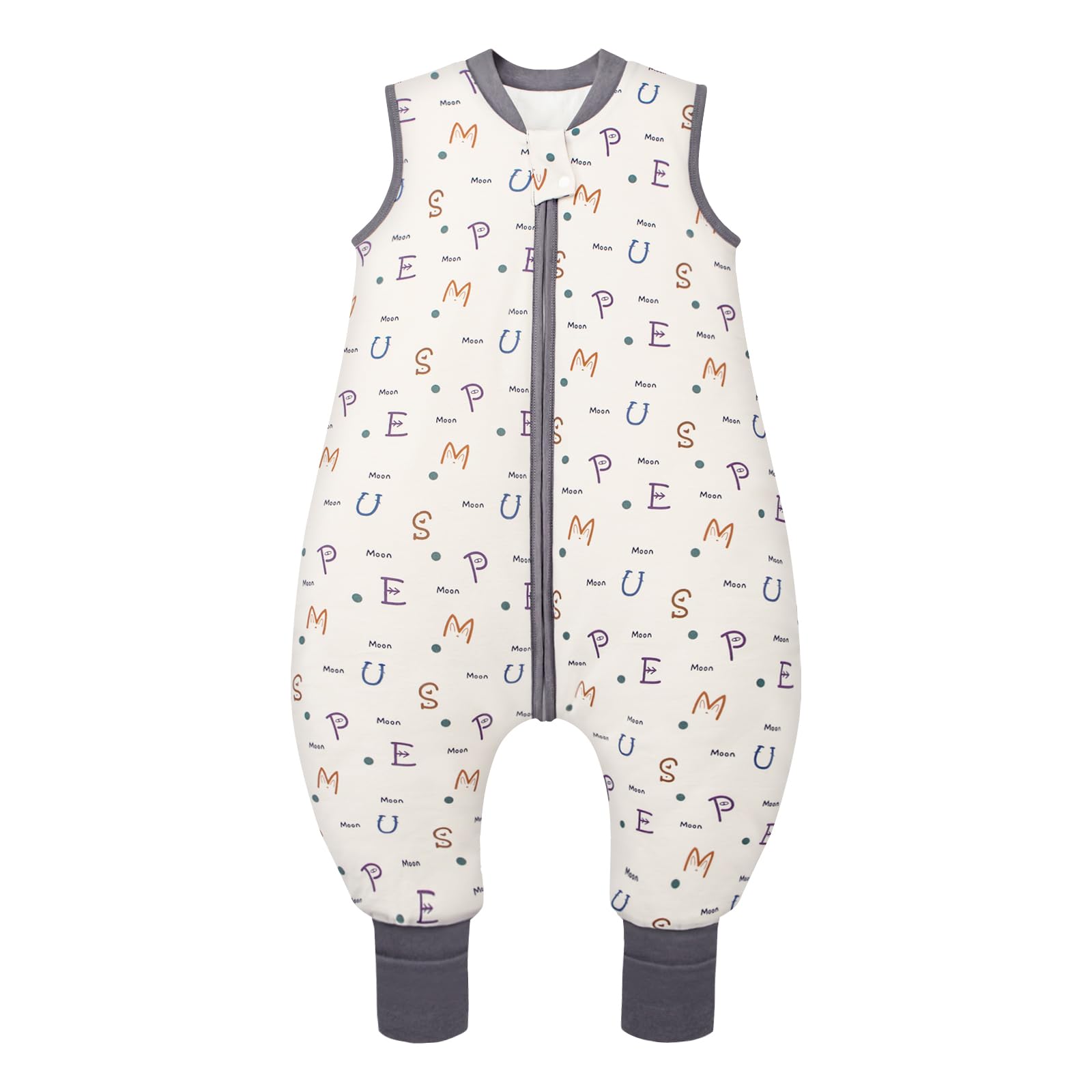 MIKAFEN Baby Schlafsack mit Füßen 2,5 Tog, Größe 70, Höhe 75–85 cm