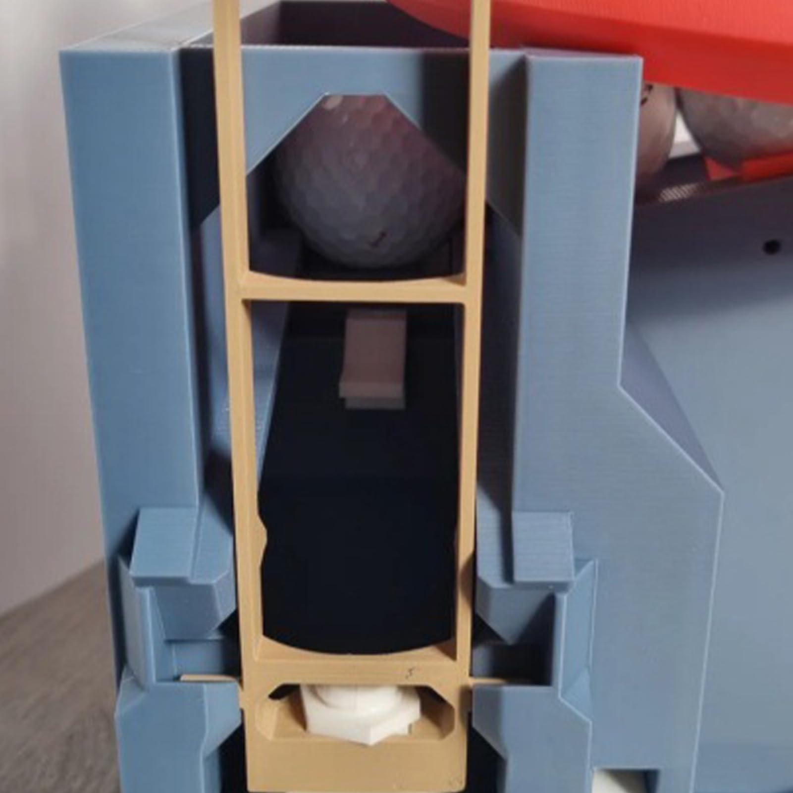 Golfsimulator für Zuhause, Automatischer Golfballspender mit Fußpedal, Golfball-Feeder und Spender, automatische Abschlagmaschine für Indoor-Outdoor-Golfübungen