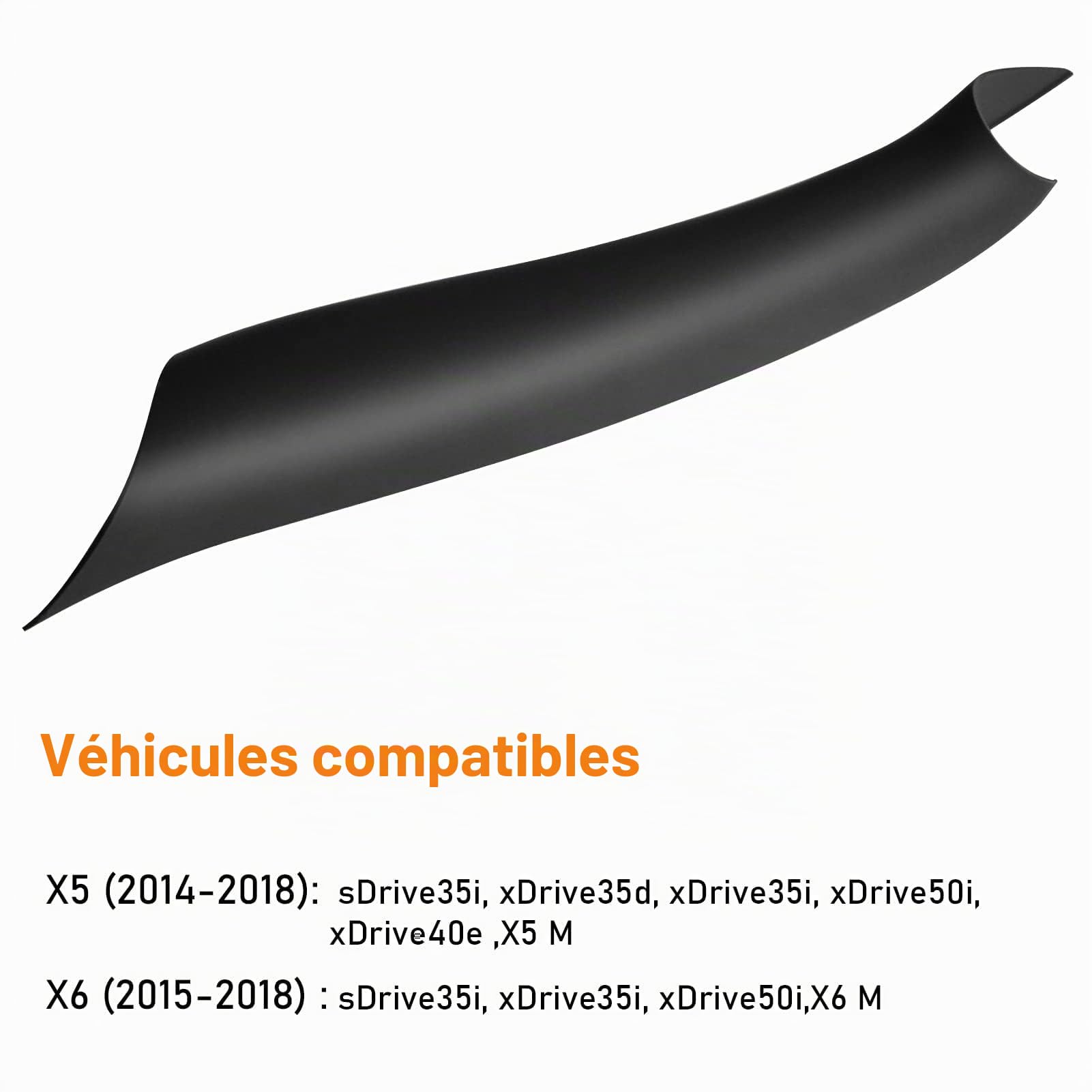 TTCR-II 3PCS Poignées de Porte Compatible avec BMW X5 F15 X6 F16 | Poignées de Porte Avant Droite X5 F15 2014-2018, Portes Arrière Gauche et Portes Arrière Droite X6 F16 2015-2018 (Noir)