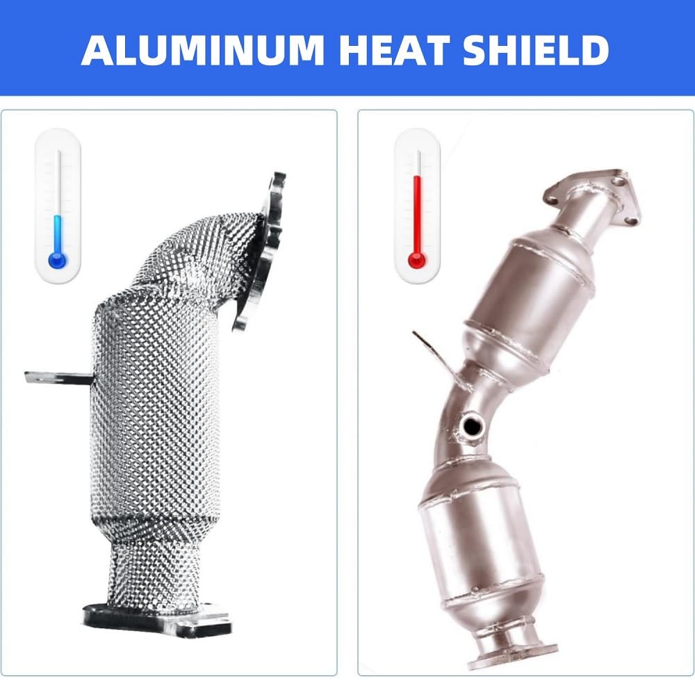 Placa de protección térmica, 200 cm x 40 cm de aluminio para deportes motorizados, aislamiento térmico del motor, protección contra el calor para coches, coches de carreras, motocicletas