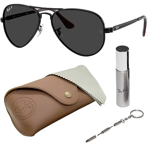 Ray-Ban RB3925 AVIATOR MAX Pilot Shaped Sunglasses for Men & Women with Official RAYBAN Eyewear Kit – Classic Timeless Design