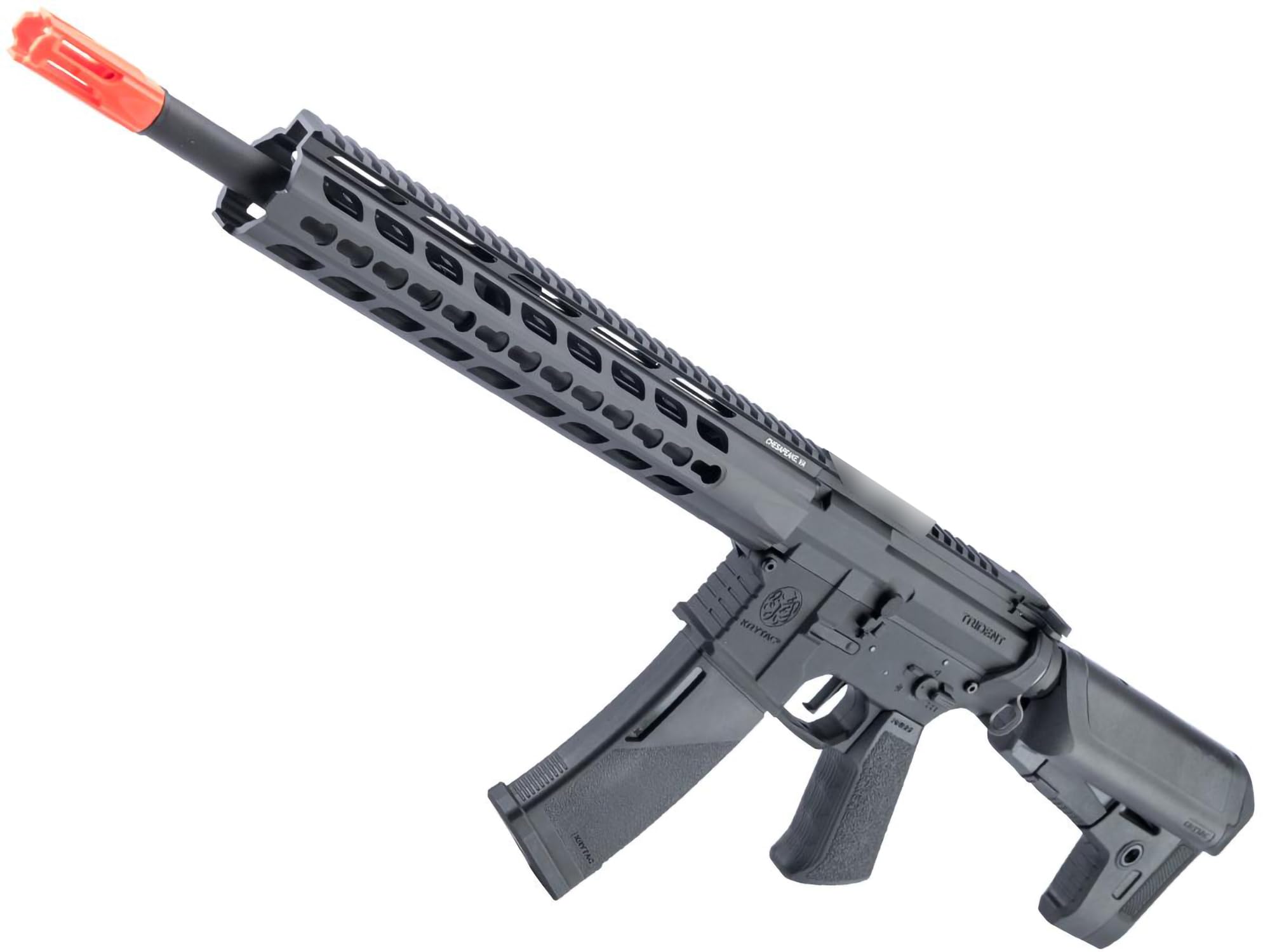 Evike Airsoft - Krytac Full Metal Trident MKII SPR AEG Airsoft Rifle (Color: Black)