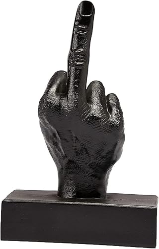 Miniatura 7 de Estatua de escritorio de dedo medio, gesto de mano FCK You, estatua de resina para el hogar, oficina, patio y más - Figura de pisapapeles de mano -
