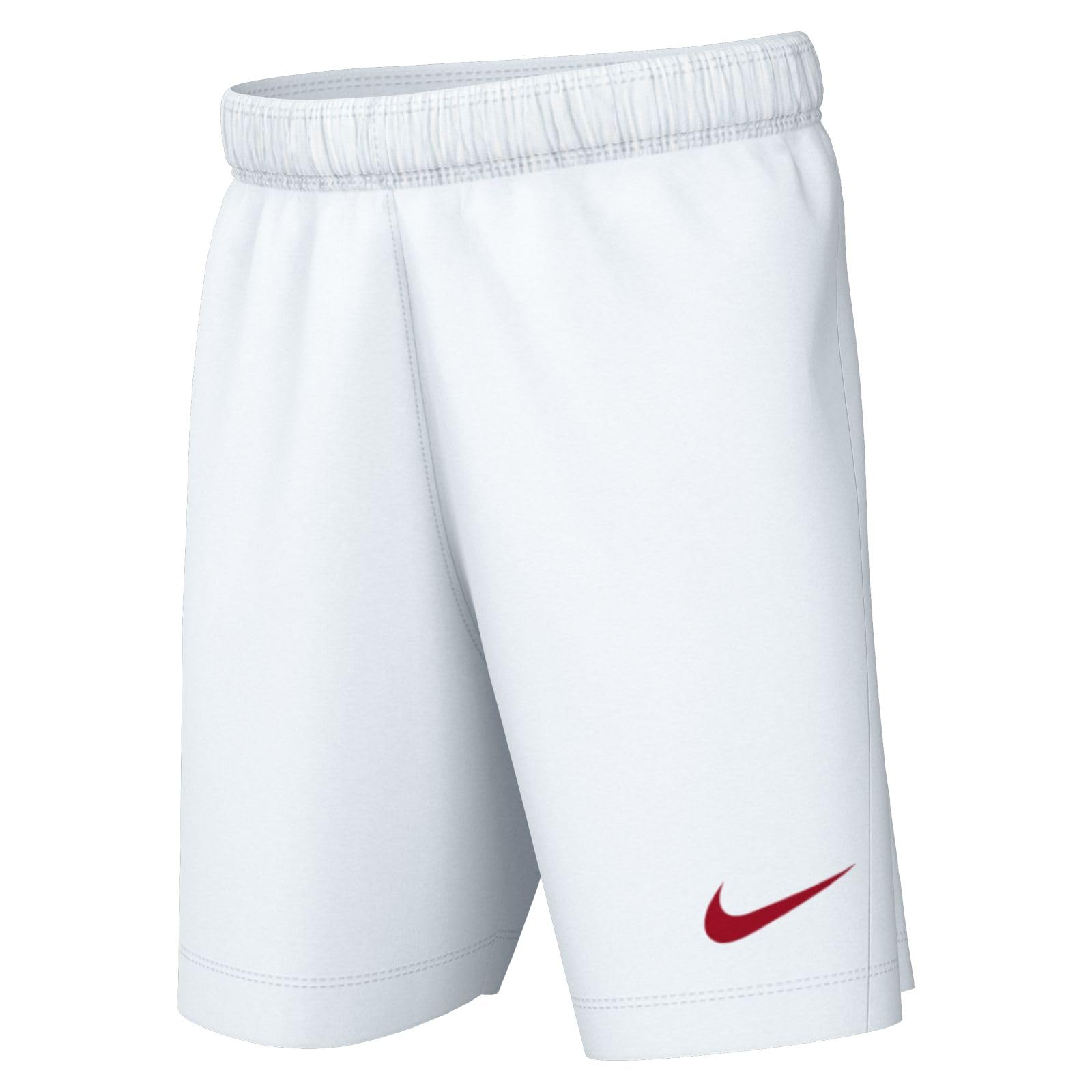 NIKE BV6865-103 Dri-FIT Park 3 Shorts Unisex White/University RED Size XS