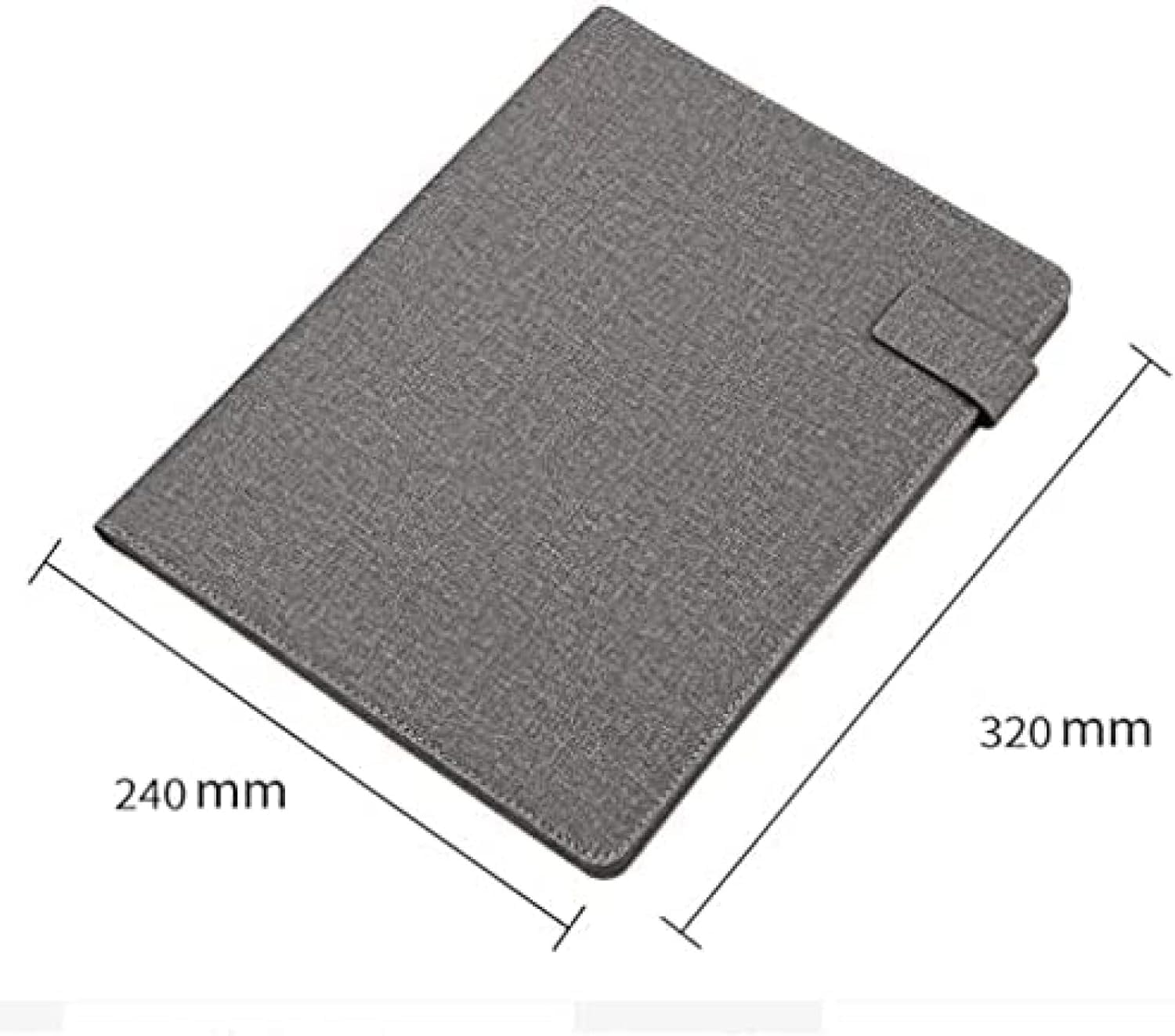 Biurowa Sztuczna Skórzana Klamra Magnetyczna A4 Portfolio Biznesowe Teczka Profesjonalny Organizer Konferencyjny Etui Na Cv I Dokumenty, Podkładka Do Pisania, Uchwyt Na Kart, Blue, 24 * 32cm