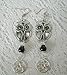 Goddess Athena Owl Pentacle Earrings, handmade jewelry wiccan pagan wicca witch witchcraft pentagram magic