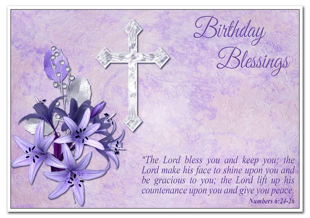 Christian Bible Verse Birthday Card - Religious Blessings - Faith in ...