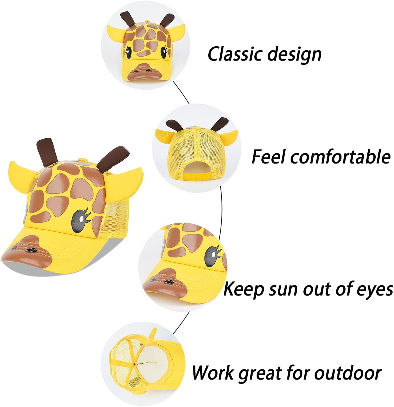 LANGZHEN Cotton Outdoor Toddler Girls Boys Plain Baseball Cap Baby Infant Structured Adjustable Hat for Kids Sun Hat