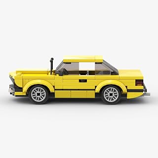 Yellow Sports Car MOC Building Blocks,Speed Champions Cars Toy Building Sets,City Vehicle DIY Building Bricks for Kids and Adults-164 PCS