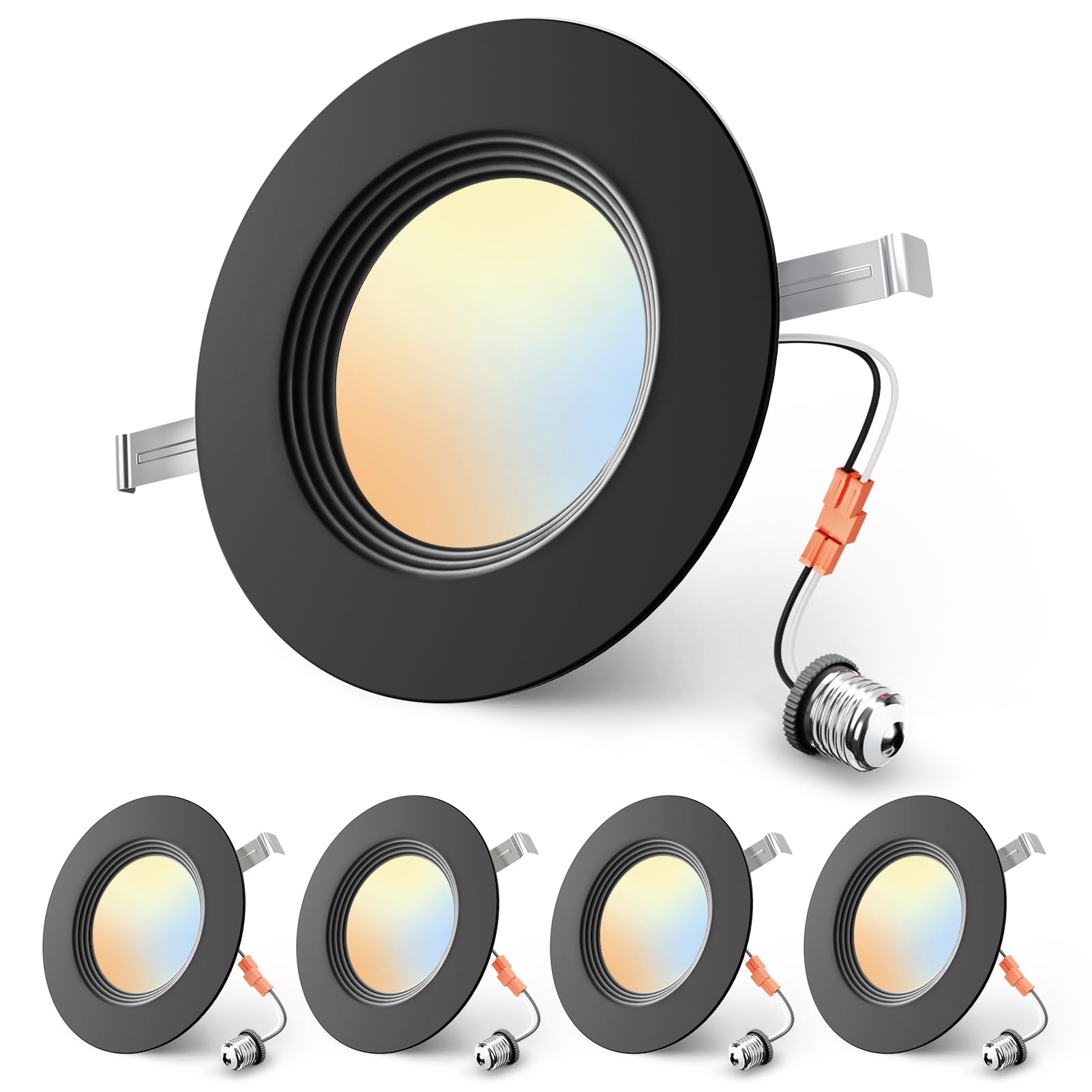 Ensenior LED Recessed Lights - 12 Pack, Easy Install -12