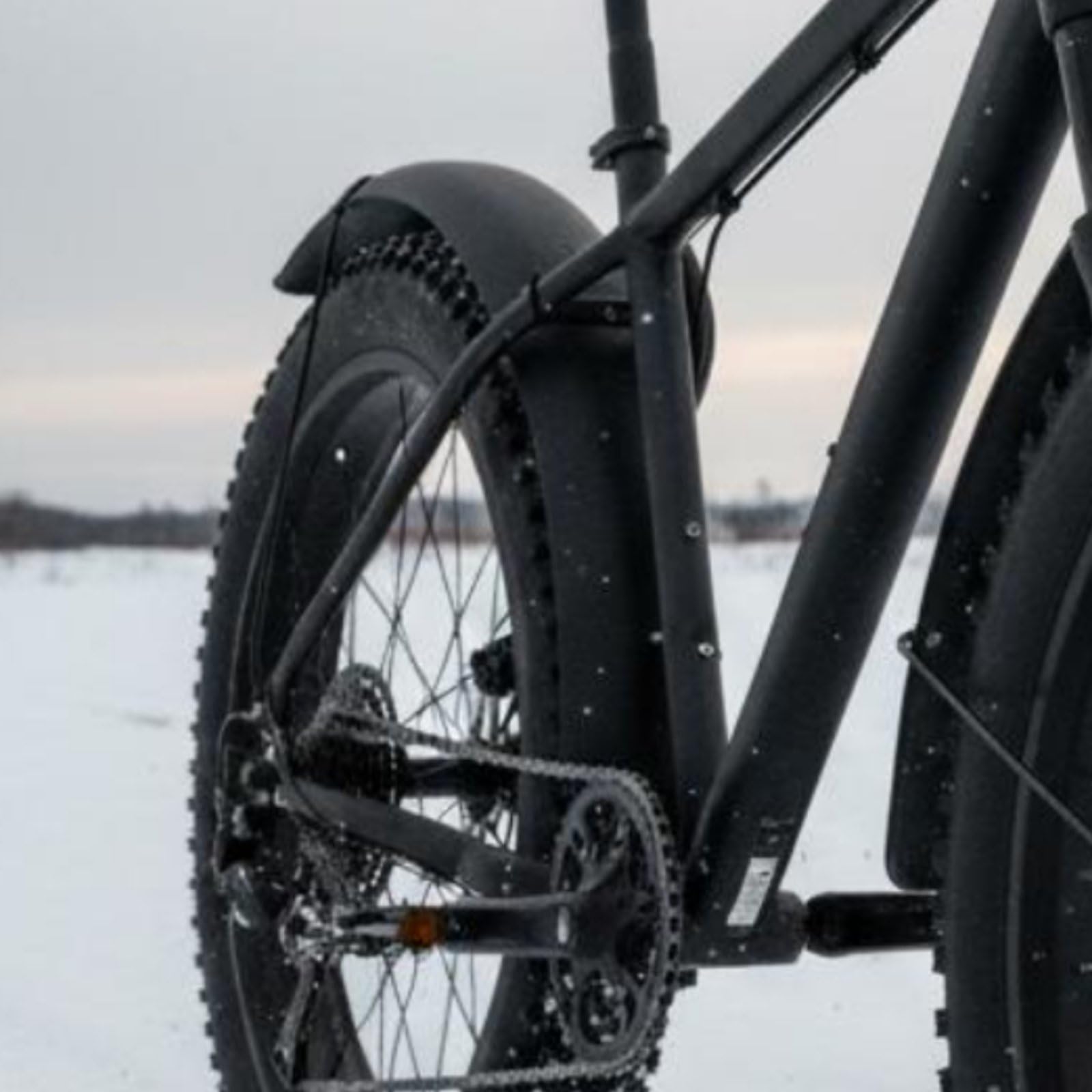 Parafango Bicicletta Neve Accessorio Ruota Tergicristallo Protezione dalla Sabbiatura Resistente per Piste Innevate Spiaggia Sentieri Selvaggi 26x5.0inch