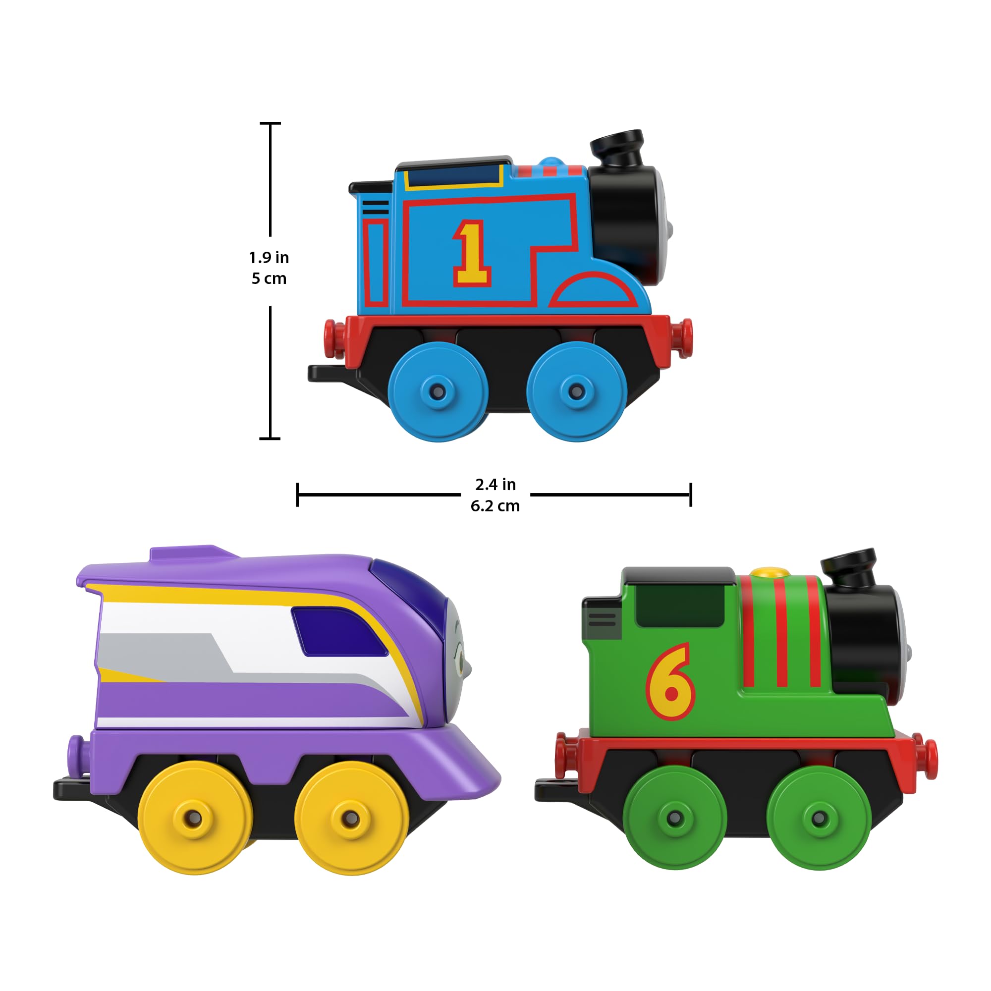 Thomas & Friends - Il Trenino Thomas - Pista Lavoro di Squadra, playset lungo 1,80m con leve degli scambi e di carico/scarico, include 3 locomotive a spinta Thomas, Percy e Kana, 3+ anni, HXV61