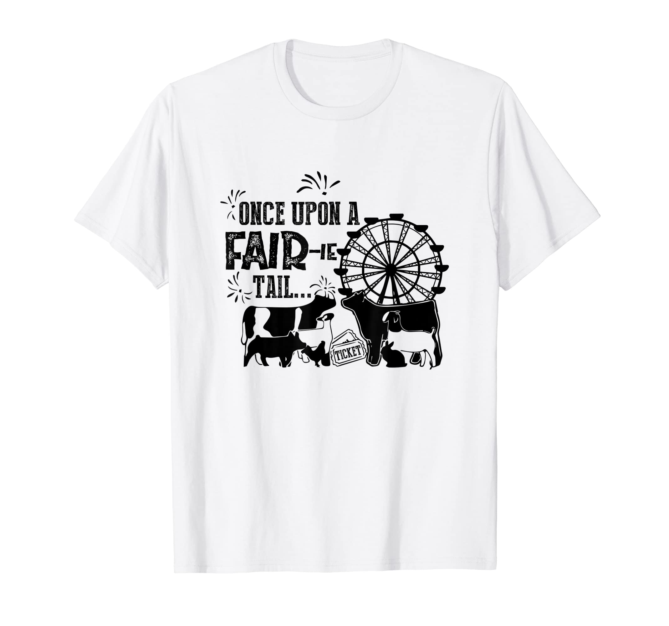 Once Upon A Fair-ie Tail Funny Heifer Country Farm Life T-Shirt