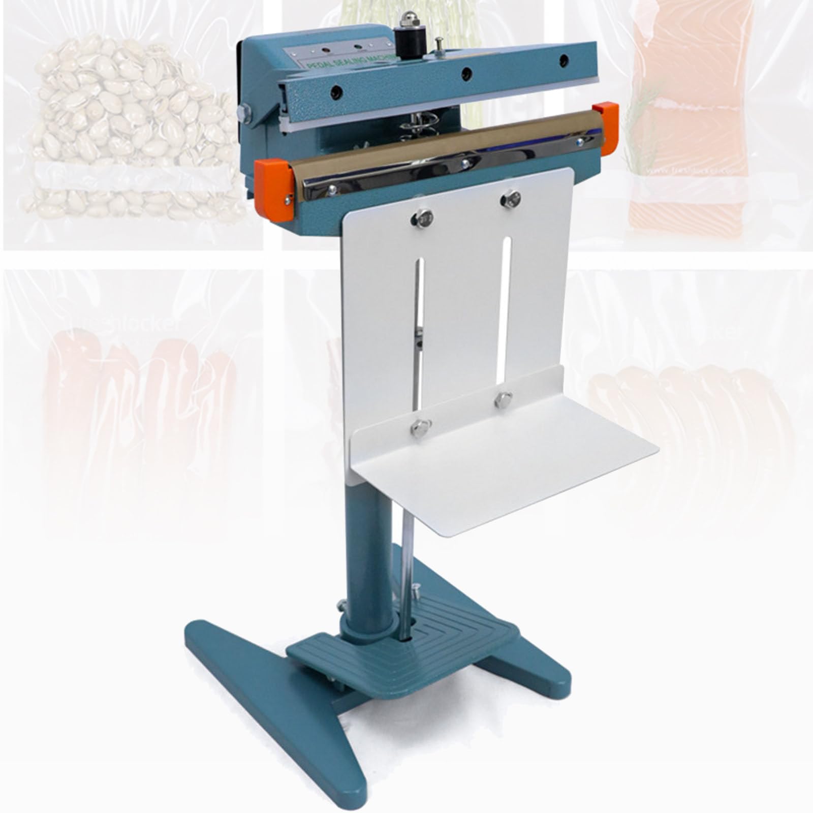 IUokLU Foot Pedal Activator, Foot Pedal Impulse Sealer With Cutter,Heat Seal Closer Plastic Bag Sealing Machine, Cutting Machine-A-650mm (A 650mm)
