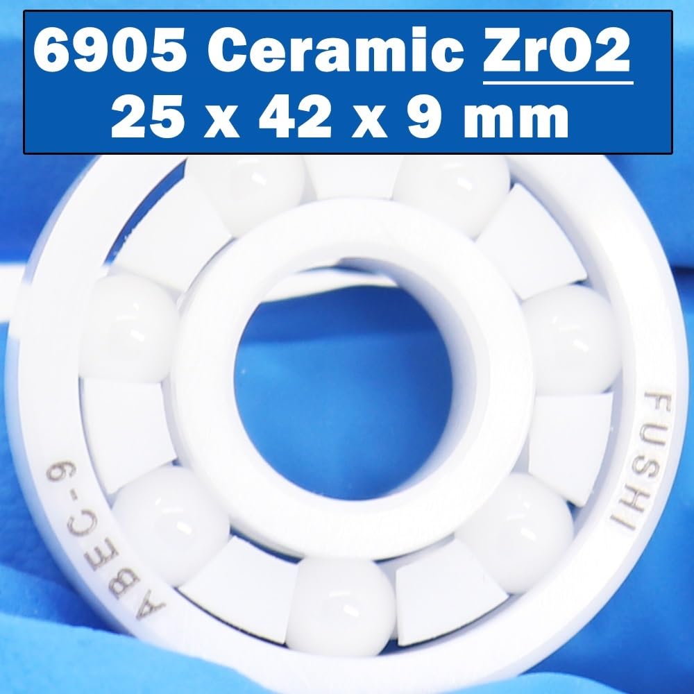 Rodamiento de cerámica Completo 6905 Material ZrO2 25 * 42 9 mm 6905CE Todos los rodamientos Bolas circonio