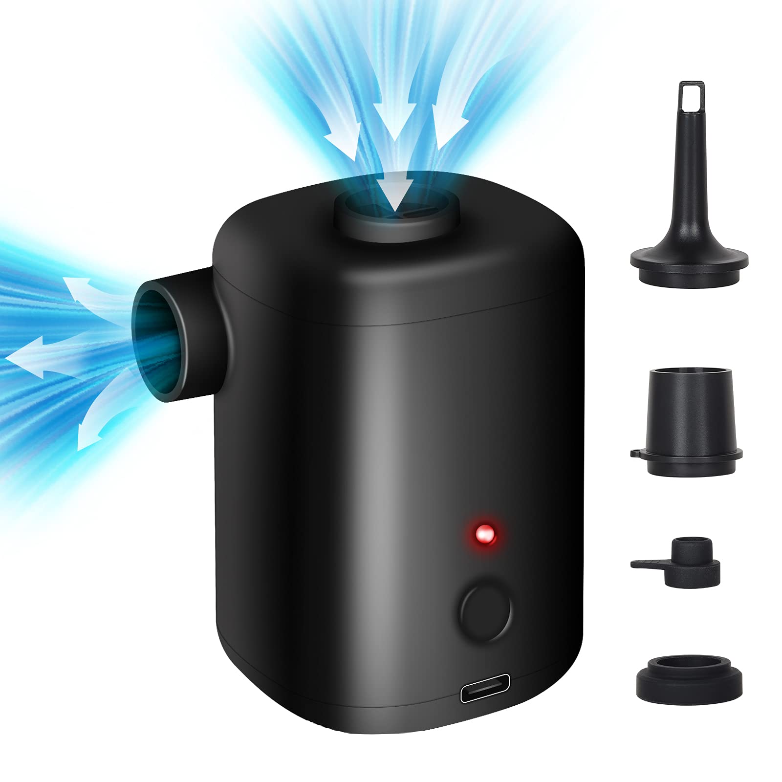 Freelionvon Electric Air Pump For Inflatables Deflator With 3000mah ...
