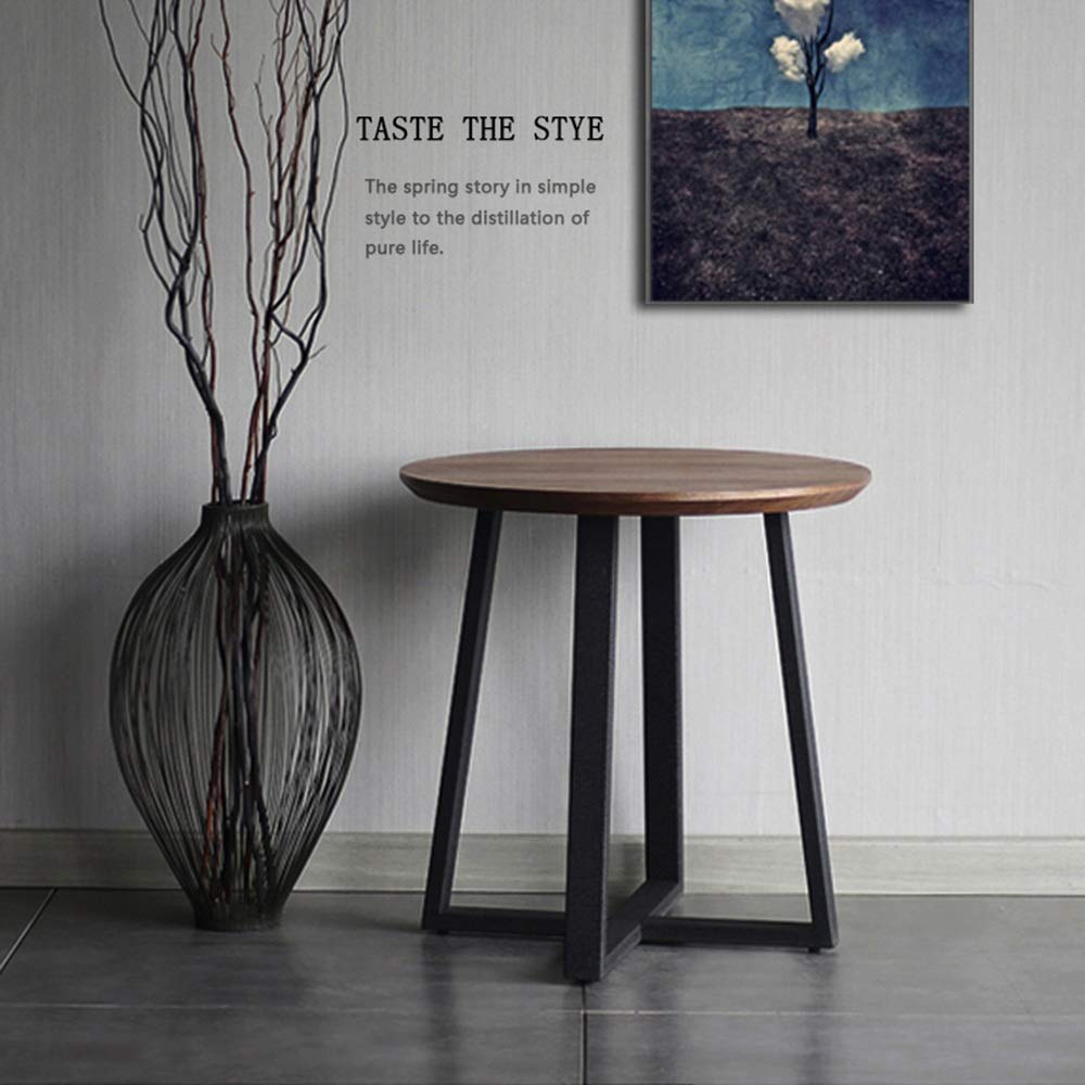 ZHZ Home Side Tables Iron Side Table Sleek Minimalist Modern