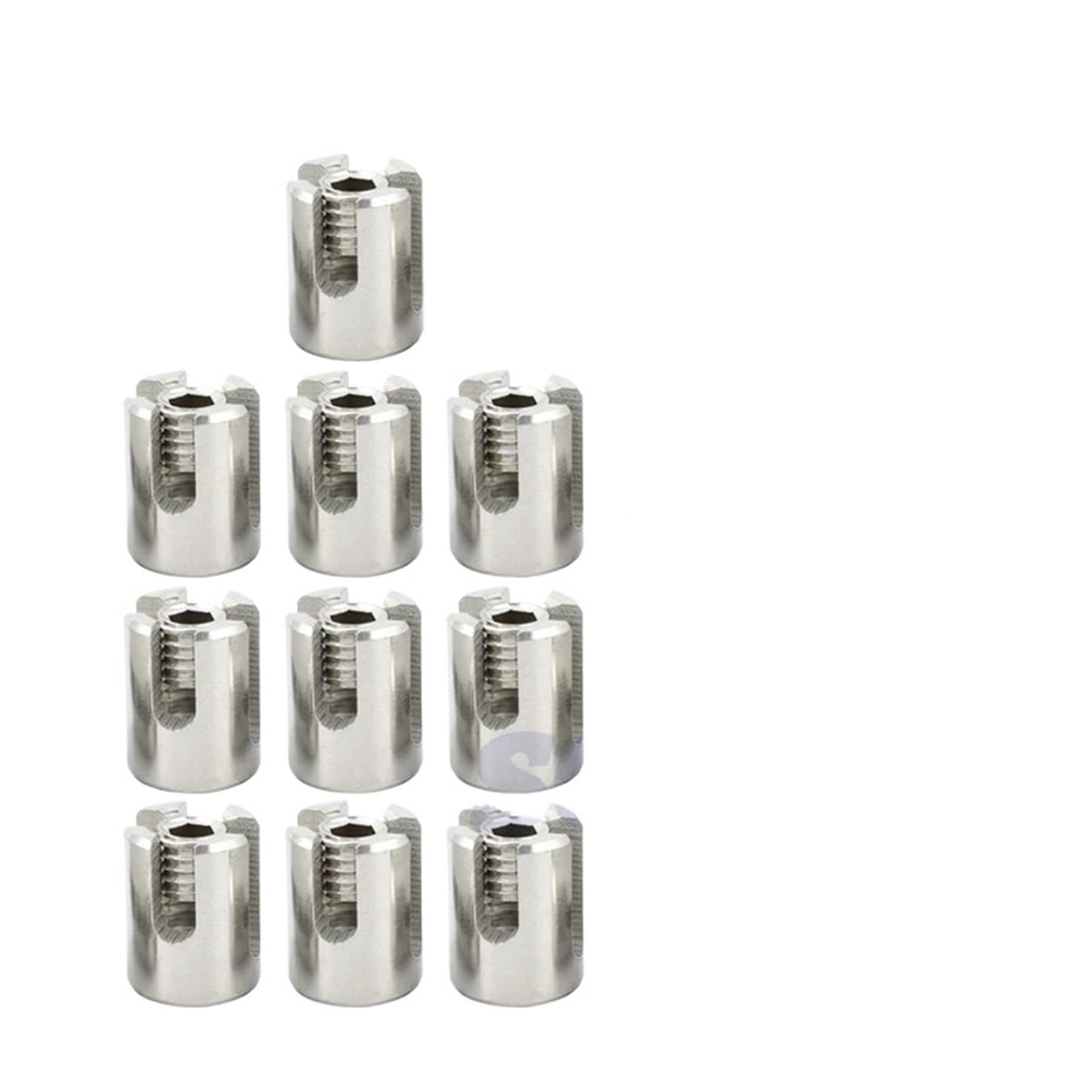 KEXYOAN Cross Cable Clamps 10 PCS M2/M3/M4/M5/M6 Marine Grade Stainless Steel 316 Wire Rope Trellis Green Wall Clip(for 8mm Wire)