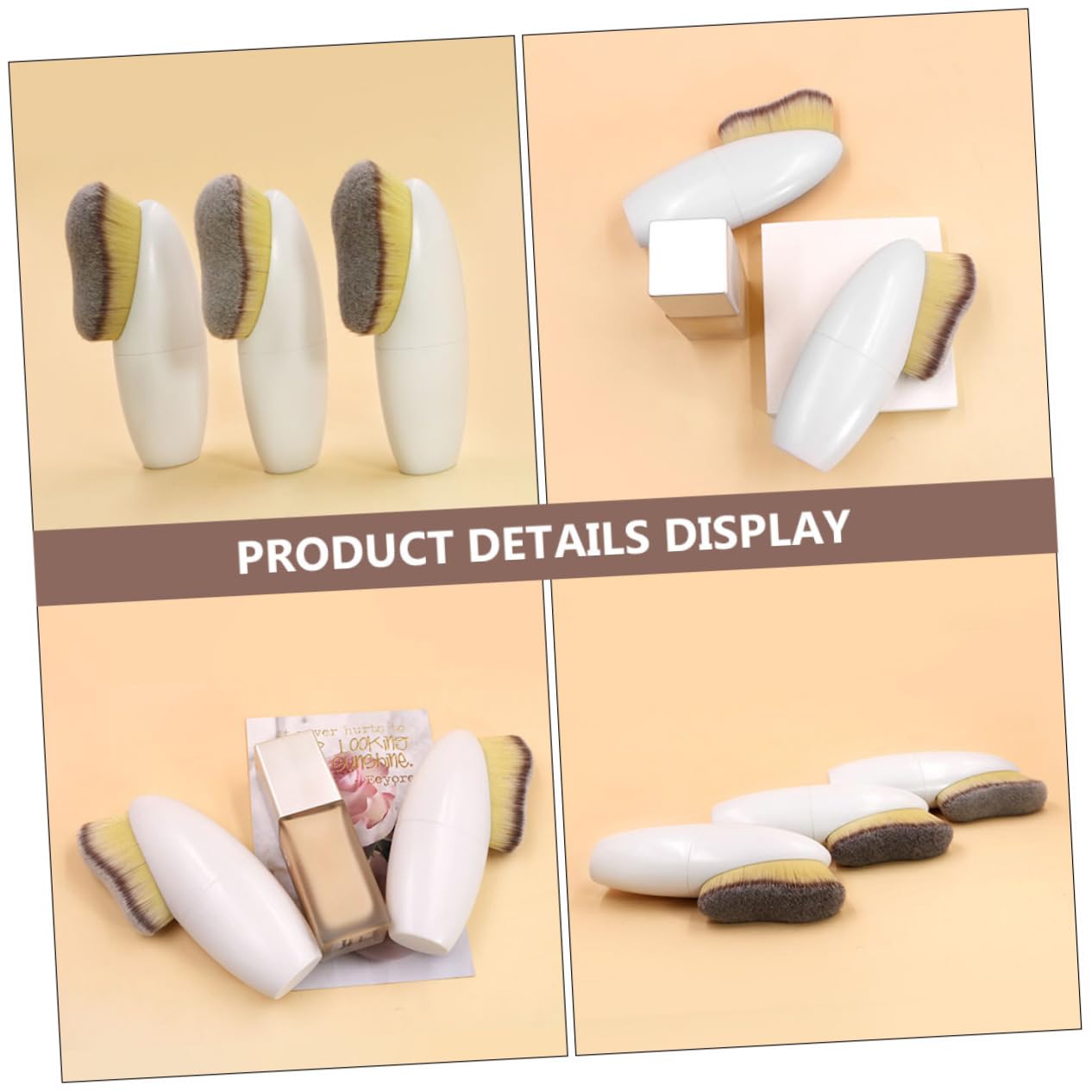 DOITOOL 8stücke Multifunktionale Make-up Pinsel Puder Und Foundationpinsel Für Gesichtsmakeup-anwendung Und Konturiertes Make-up Für Concealer Blush Und Mehr