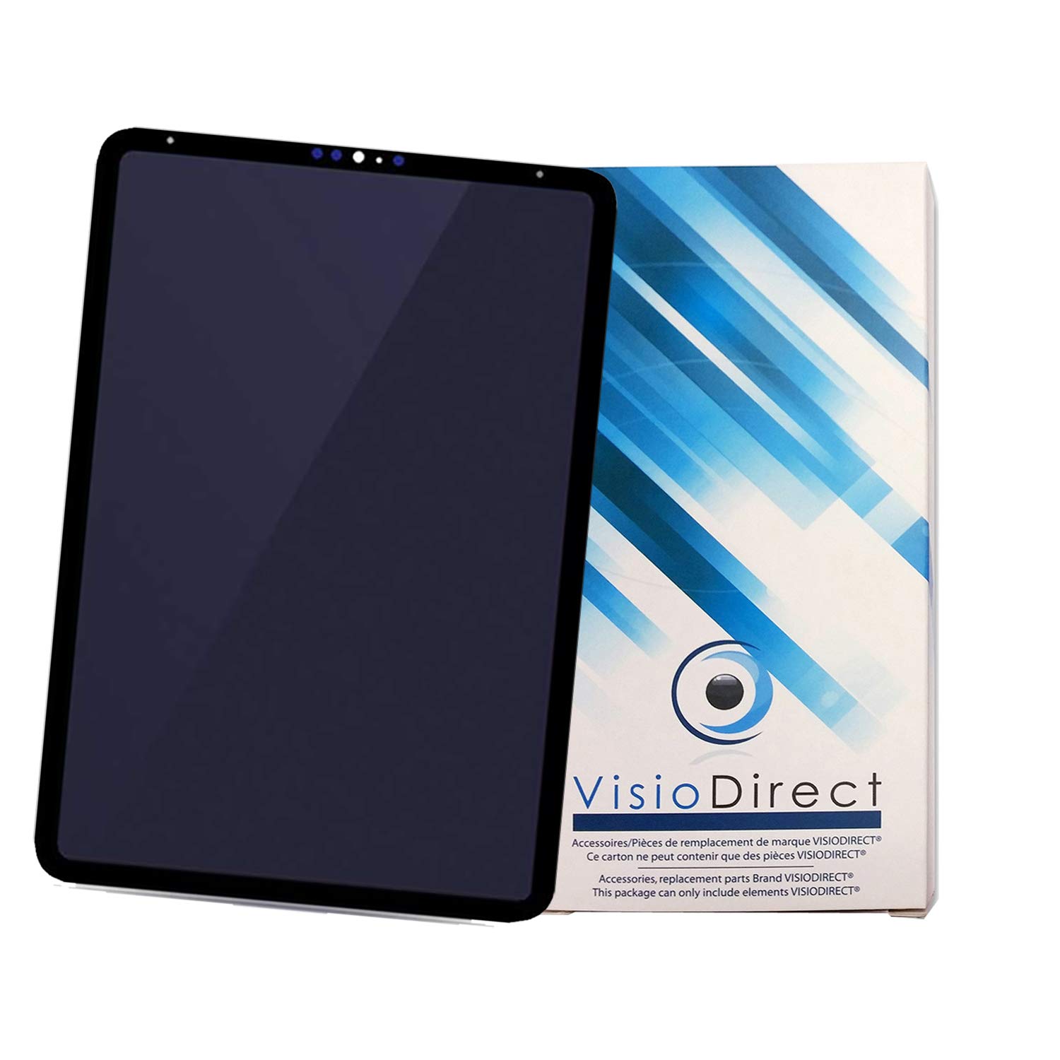 Visiodirect Ecran Complet pour IPAD Pro 12.9" 3ème génération (2018) A1876 A2014 A1895 Noir Vitre Tactile + ecran LCD