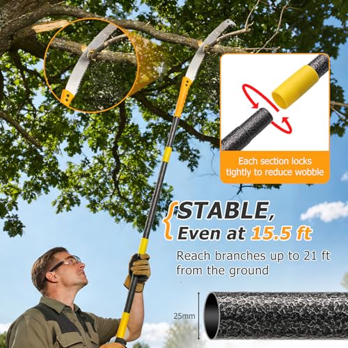 15.2FT Manual Push-Pull Pole Saw