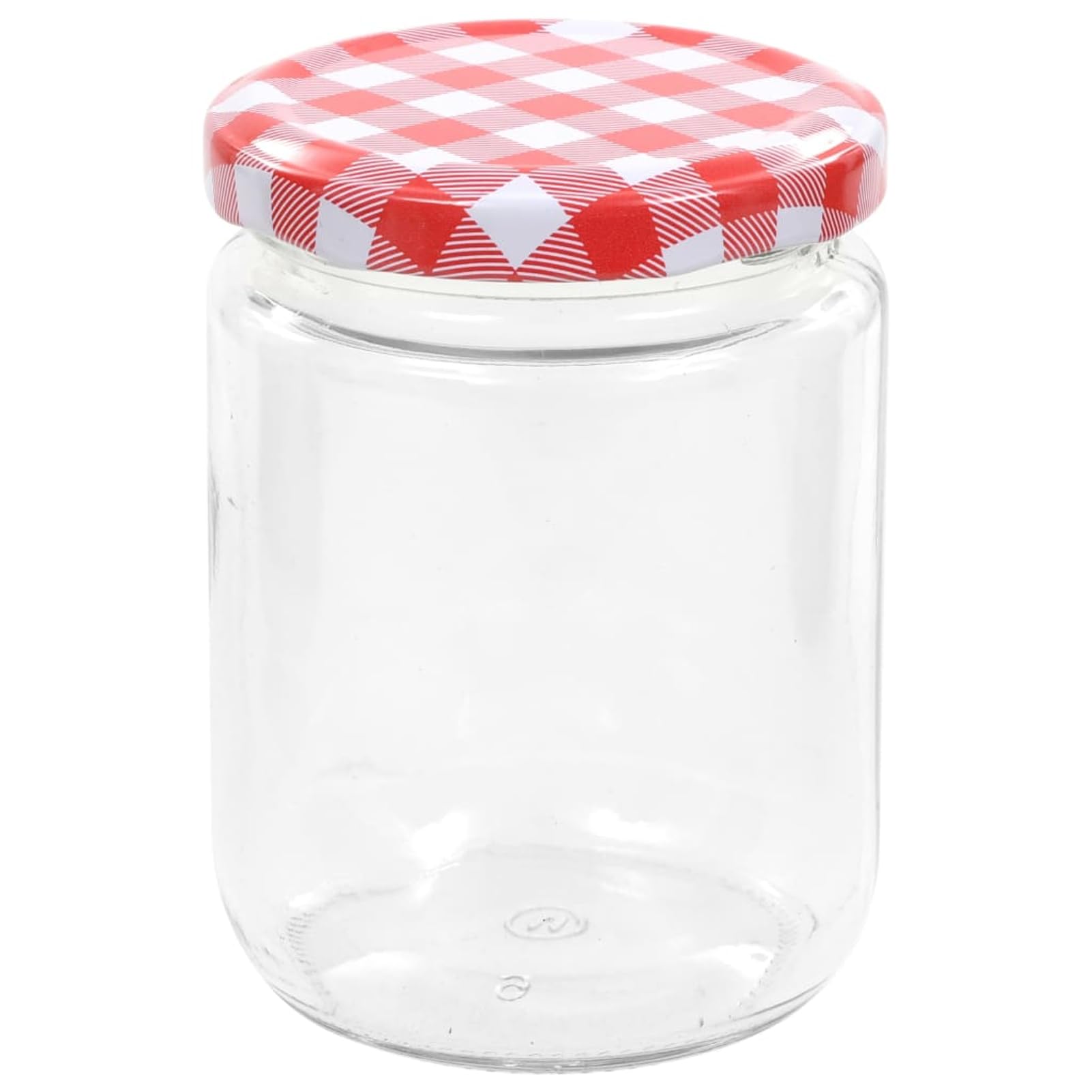 48 Stück Einmachgläser 230ml, Marmeladengläser aus Glas mit rot-weißem Deckel, ideal für Marmelade, Chutney und Gurken 50798