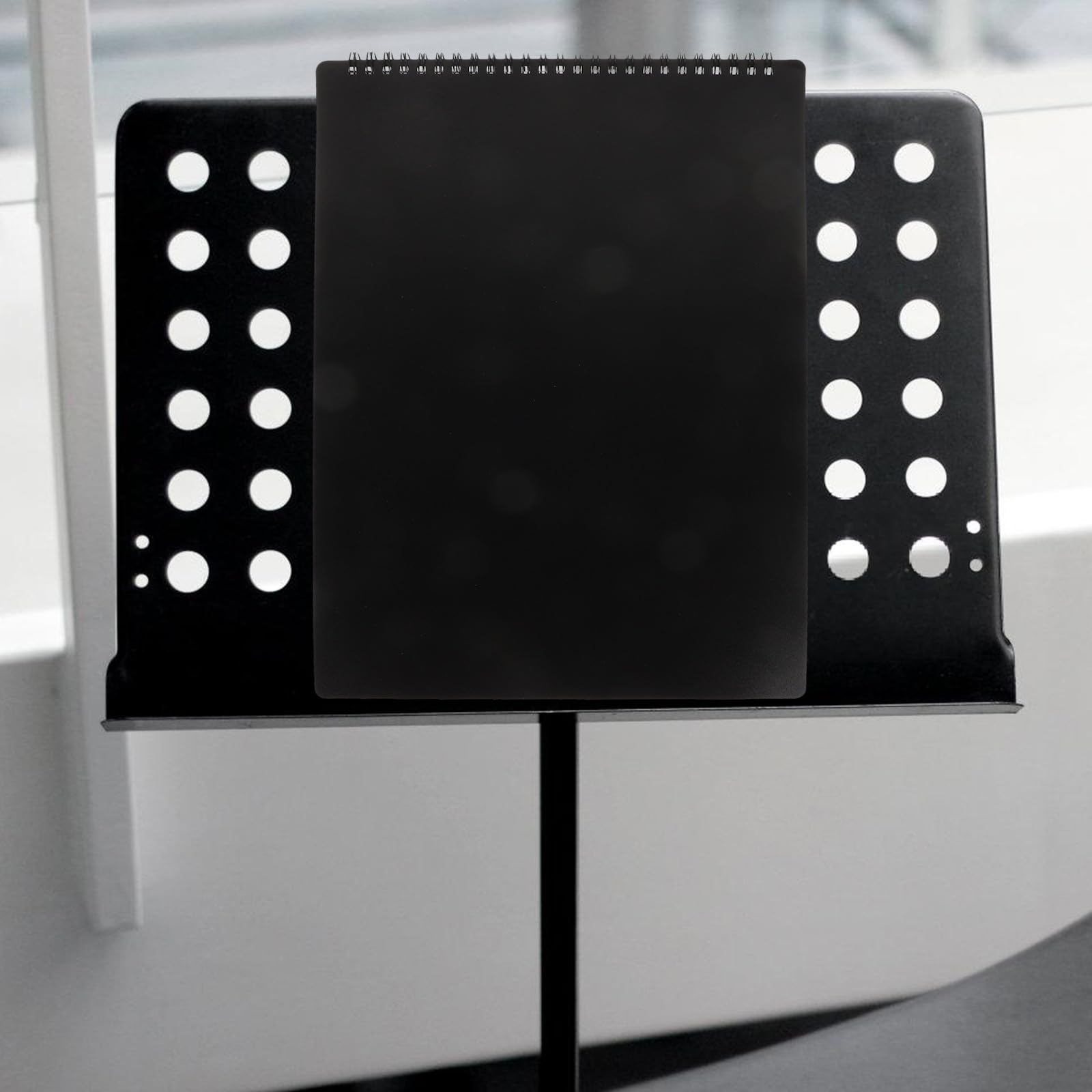 YARNOW Cartella per Spartiti A4 Orizzontale Nera, Raccoglitore Flip per Spartiti di Clarinetto, Tromba e Lira, Organizzatore Pieghevole per Canto a Voci e Banda Musicale