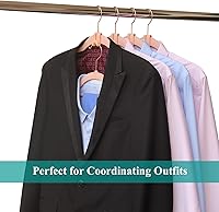 Vista 4 de Ganchos de conector para colgar ropa, mini ganchos en cascada para perchas de terciopelo abrazables, resistente ahorro de espacio para armario, 60