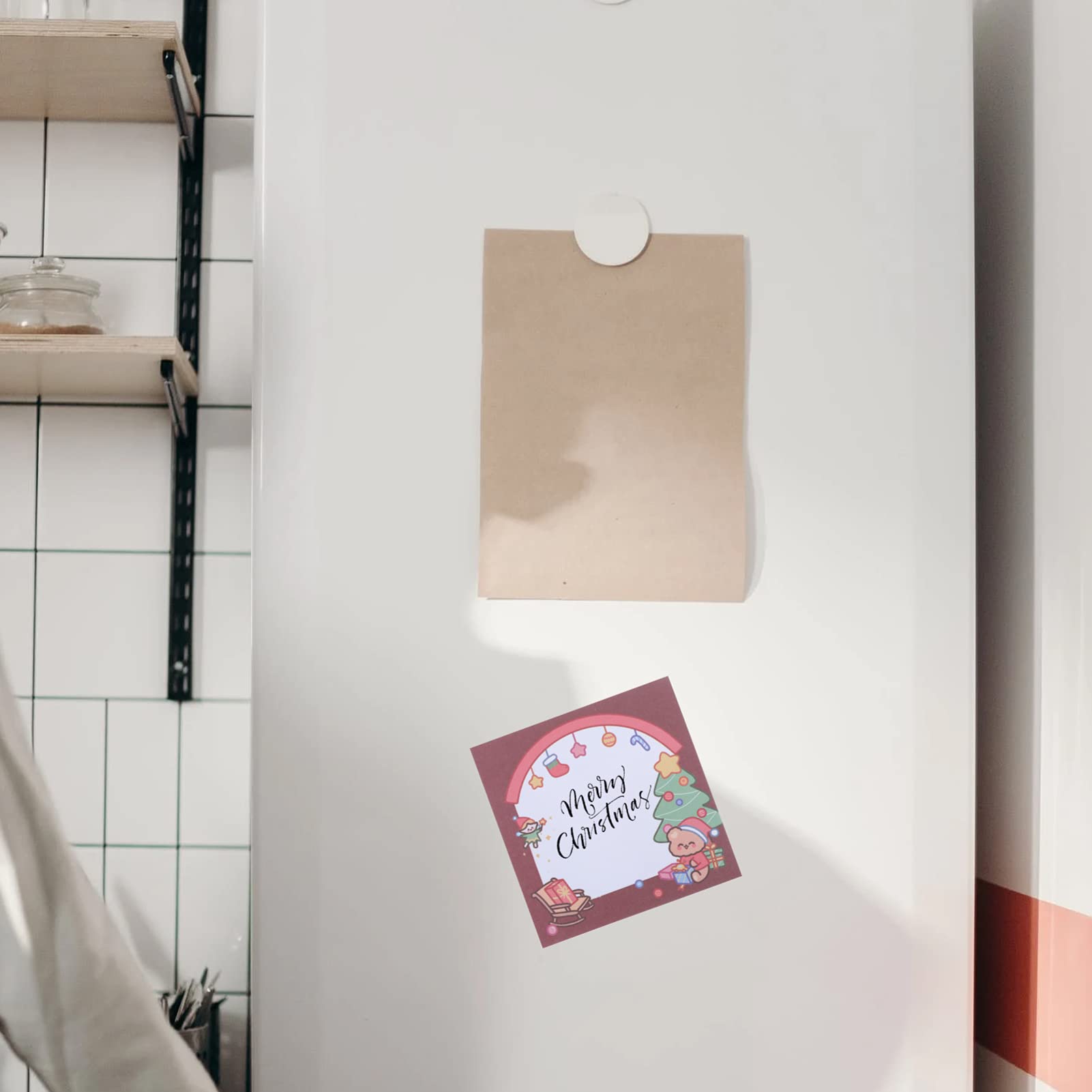 NUOBESTY 48stücke Weihnachts-sticker-notizen Selbstklebende Notizblöcke Für Dekoration Bunte Kreative Haftnotizen Für Schule Büro Und Zuhause
