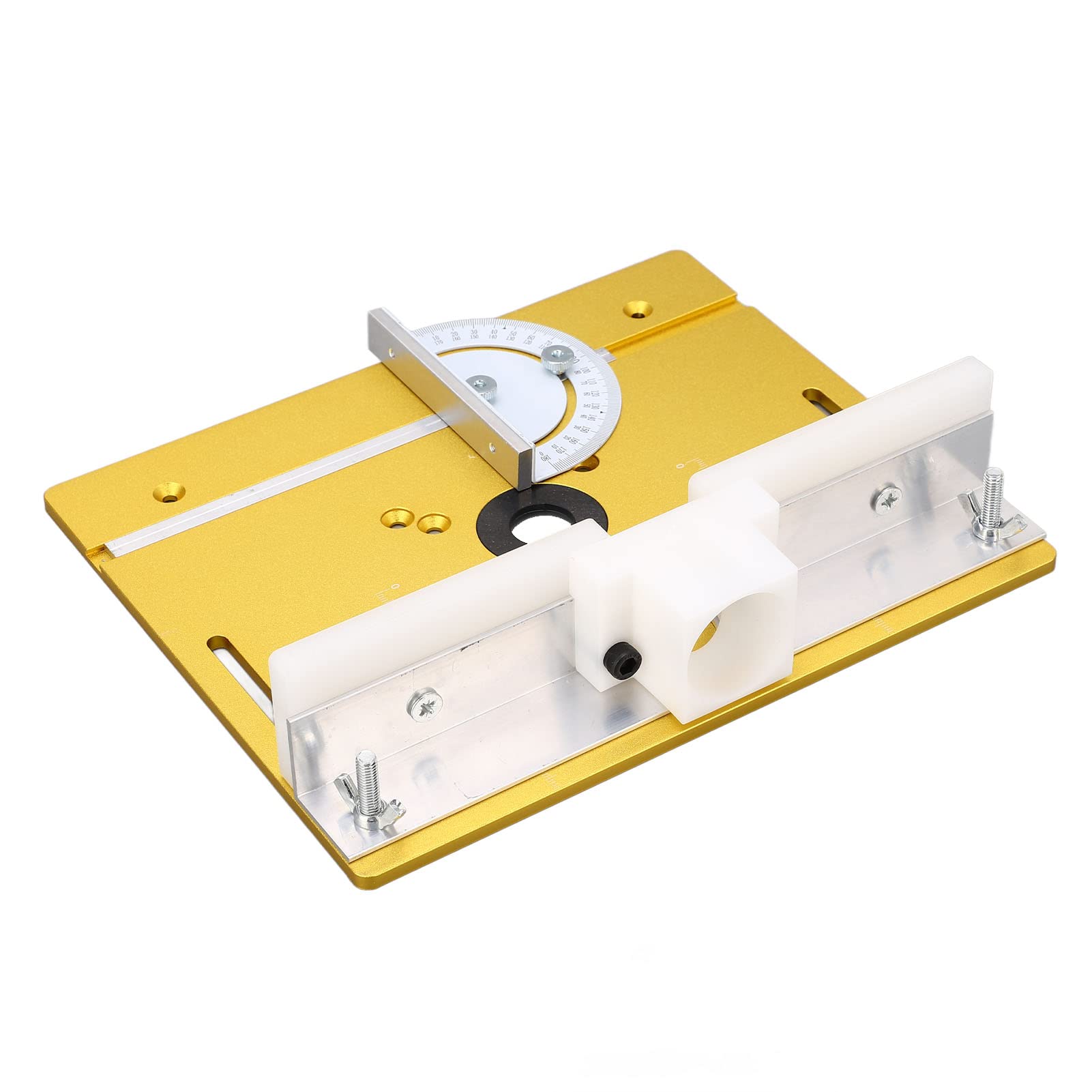 Elevador de enrutador de precisión, base de elevación de placa de inserción de mesa de enrutador de carpintería para motor de 64-66 mm de diámetro, elevación máxima de 51 mm, herramientas de carpin