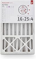 Honeywell Home 16x25x4 MERV 8 Furnace Air Filter 1-Pack - Pleated Electrostatic Cleaner, Lasts 1 Year, Fits Honeywell & Aprilaire