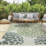 Ein robuster Flachgewebe-Teppich für Balkon, Terrasse, Küche, Wohnzimmer, Schlafzimmer, Bad