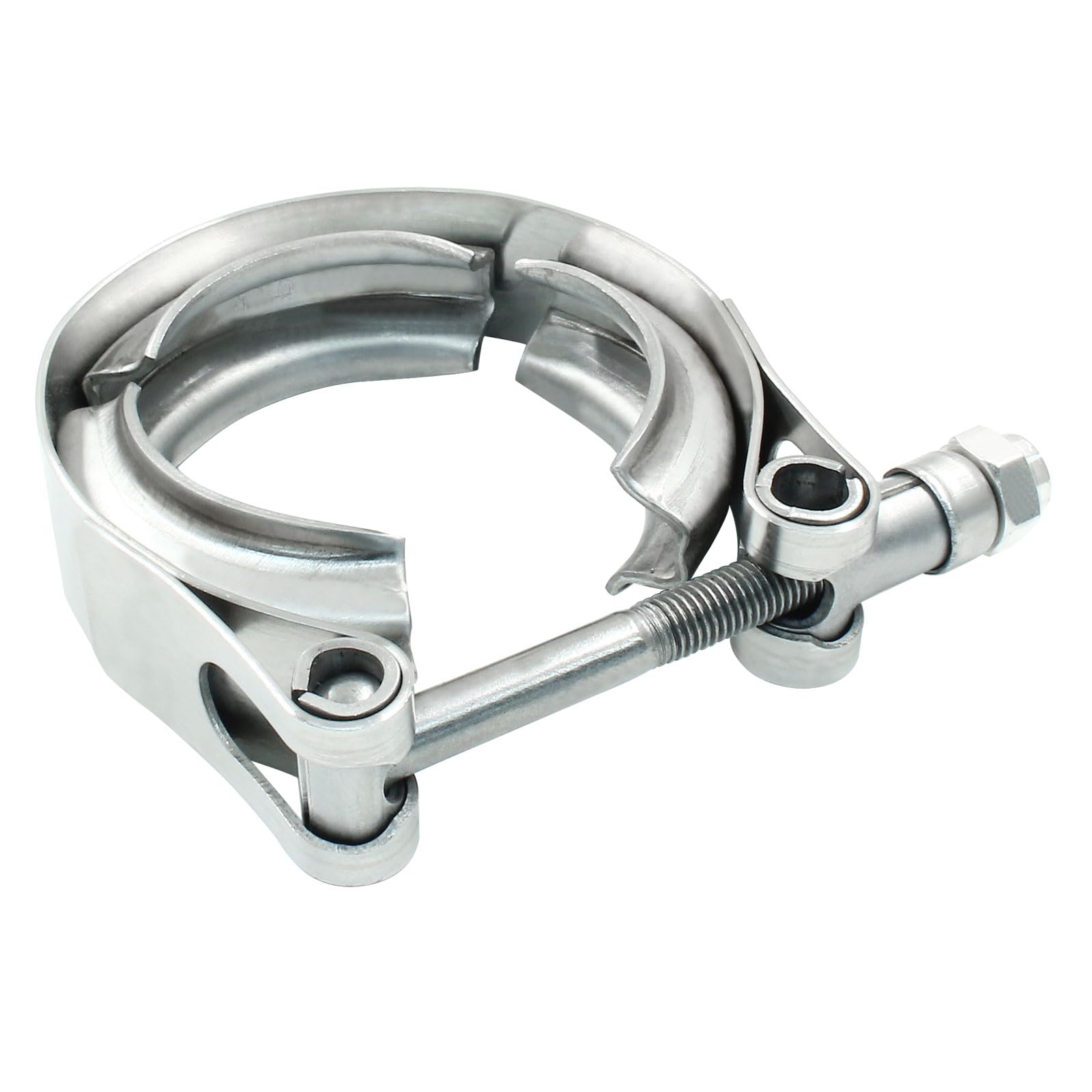 Jiozermi 1.5 Inch V Band Clamp with Flange Male Female Stainless Steel for Turbo Exhaust Down pipes Flange Kit Racing Ford Pickup Truck Exchange Exhaust Accessories-image-1