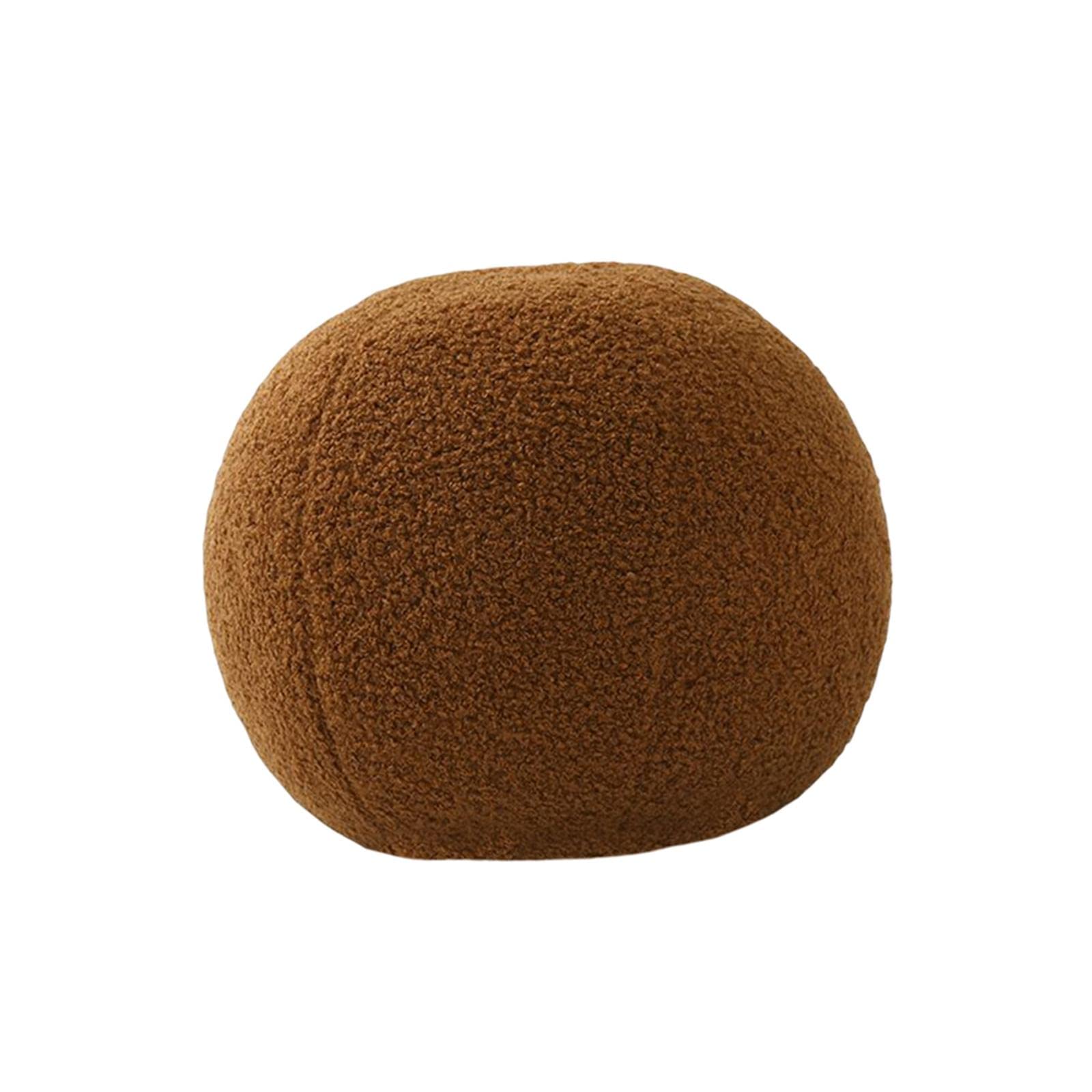 myaddiction round pillow cushion seating cushion plush toy for valentines decoration brown