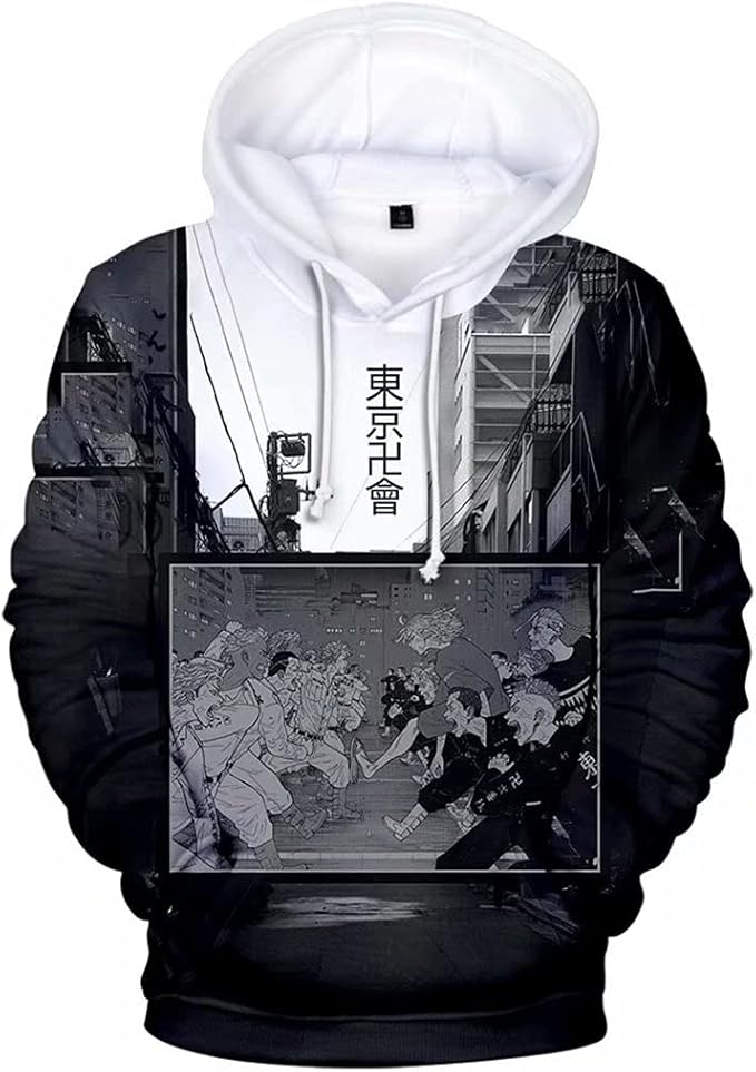 Amazon Com Tokyo Revengers Hoodie Manga Ken Ryuguji Sweatshirts Men Women Cosplay Hooded Clothing