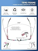 Vista 53 de CCVOO Reading Glasses for Women/Men, Eyeglasses, Blue Light Readers for Women/Men, Computer Eye Glasses, Cheaters