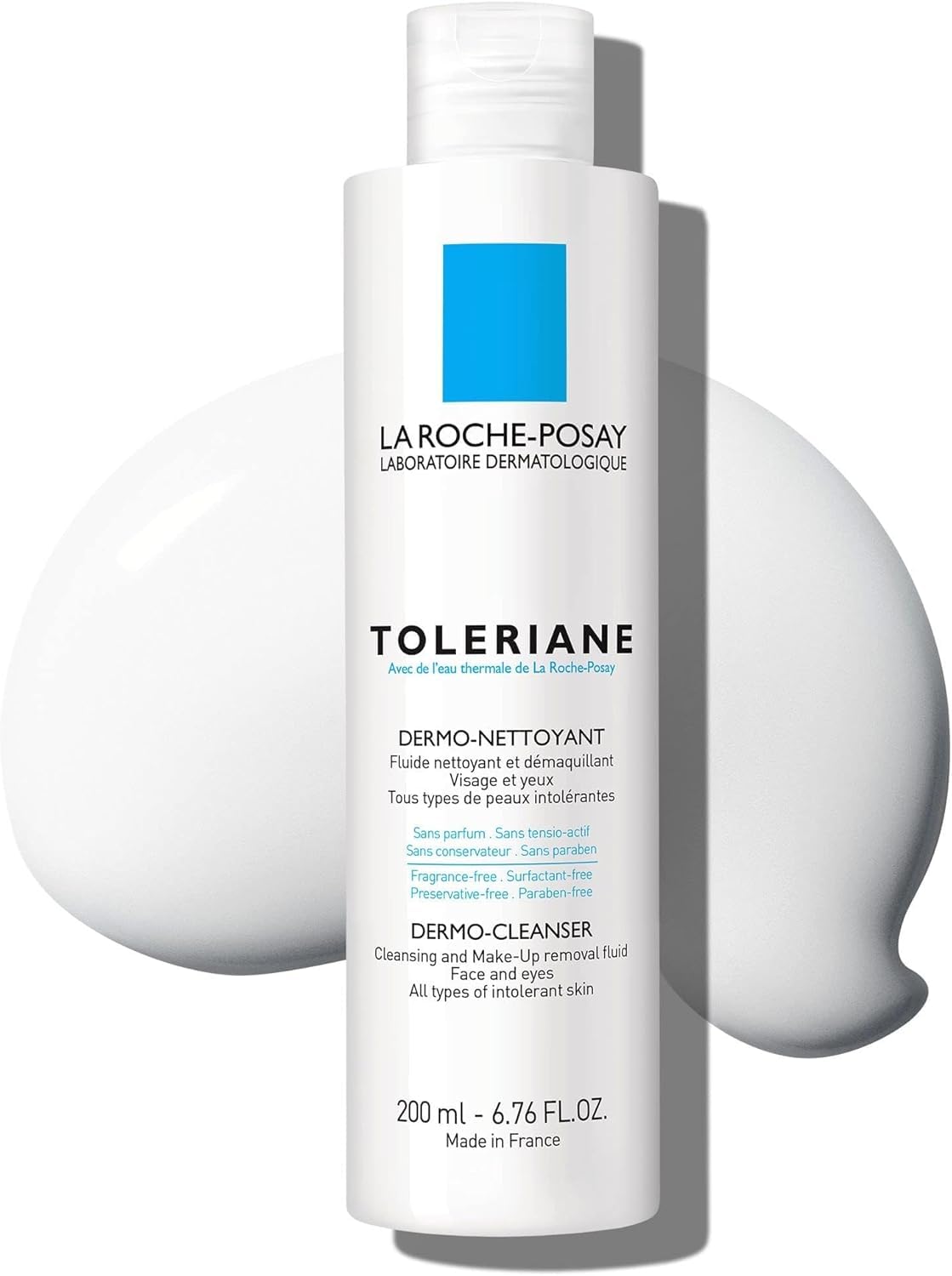 La Roche-Posay Toleriane Dermo-Cleanser, Wipe-Off Milk Cleanser, 200ml