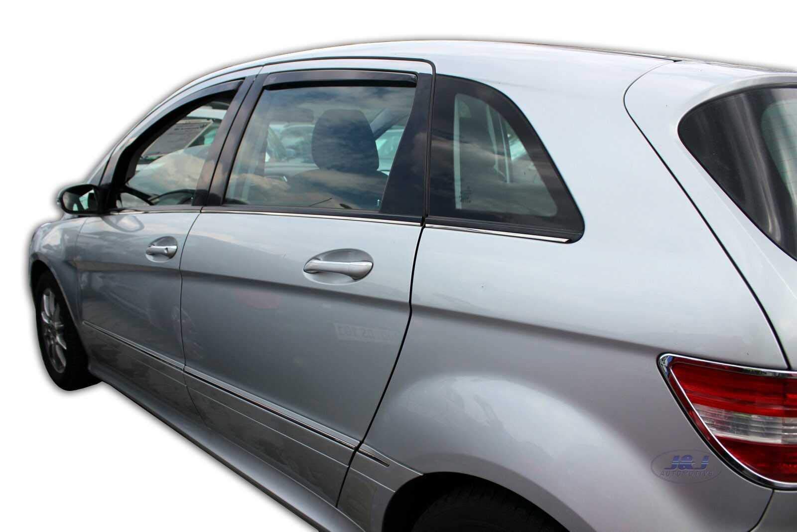 J&J AUTOMOTIVE Windabweiser für Mercedes B Klasse W245 5-Türer 2005-2011 4tlg Heko Getönt Dunkel