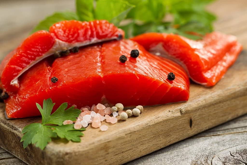 10 pounds Taku River King Salmon Fillets