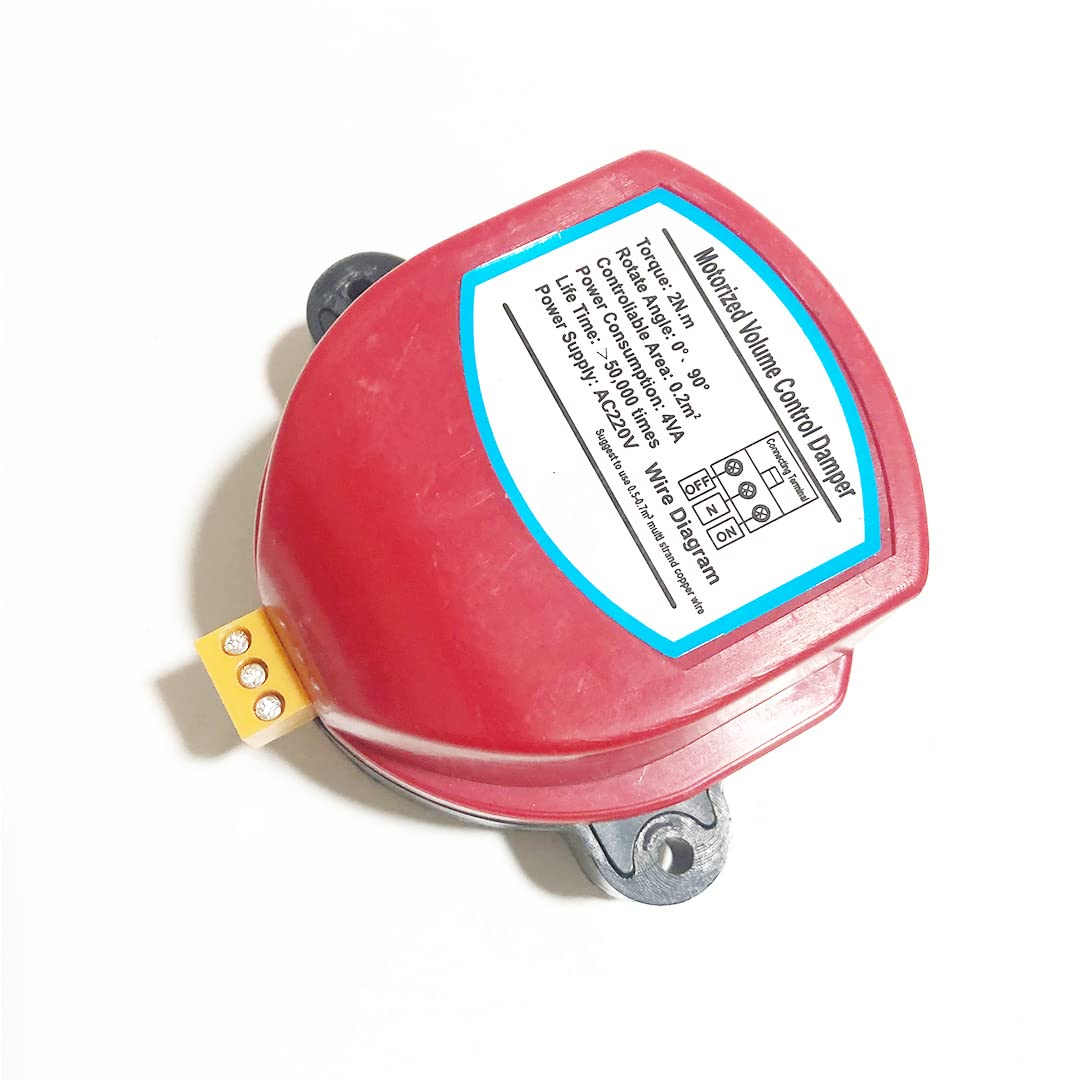 Damper Actuator AC220V/110V DC24V/12V 1Nm 2Nm 3 Wire Ventilation Pipe Valve Actuator Motor - (Speed(RPM): 1Nm/ Voltage(V): AC110V)