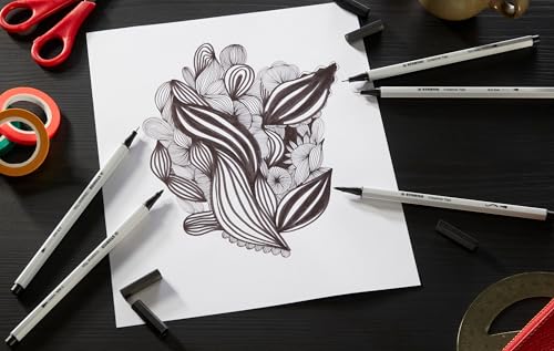 STABILO - Multi-Liner-Set - Creative Tips - ARTY - 5er Pack - schwarz