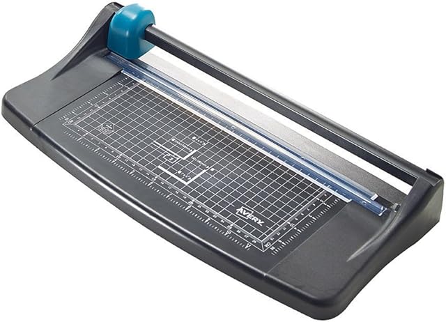 Avery A4 TR002 Photo and Paper Trimmer - paper cutter, Black and Teal