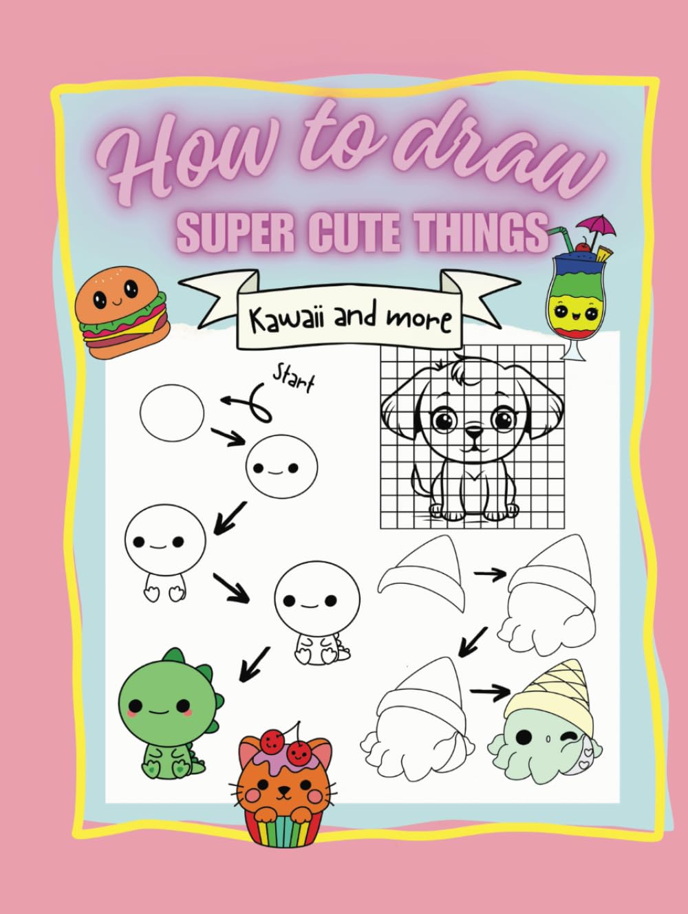 Livre de dessin Kawaii pour enfants de 8 à 11 ans pas à pas
