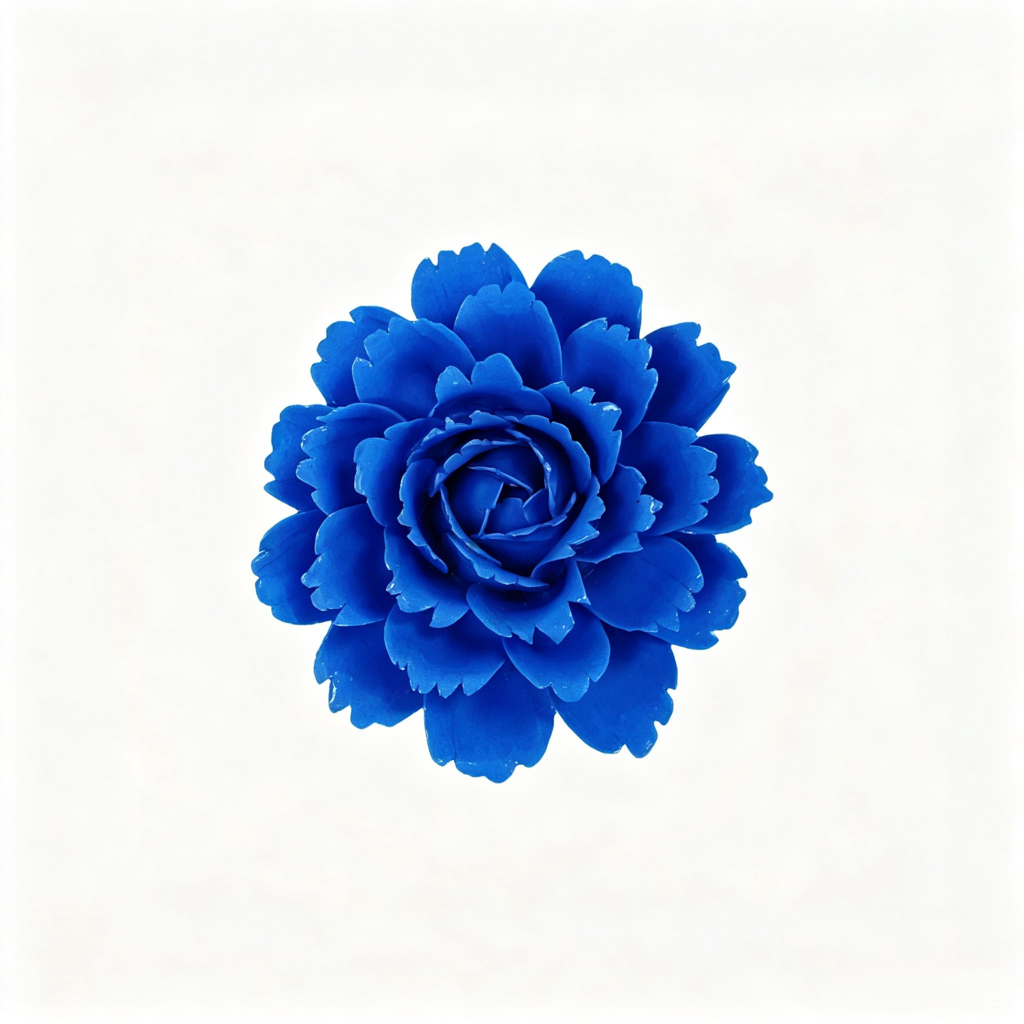 Royal Blue,Camellia, 3.54",Ceramic Flower Wall Art Decor, Artificial Flower Wall Sculpture,Handmade Ceramic Flowers for Home,Hallway,Living Room, Kitchen,Bathroom