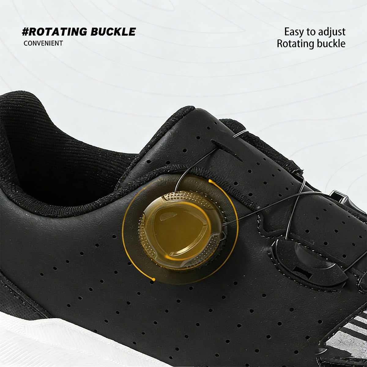 Zapatilla de Ciclismo MTB Hombre, Zapatos Bicicleta de Montaña Antideslizantes Compatibles con SPD Lock System Unisex Adulto Respirables