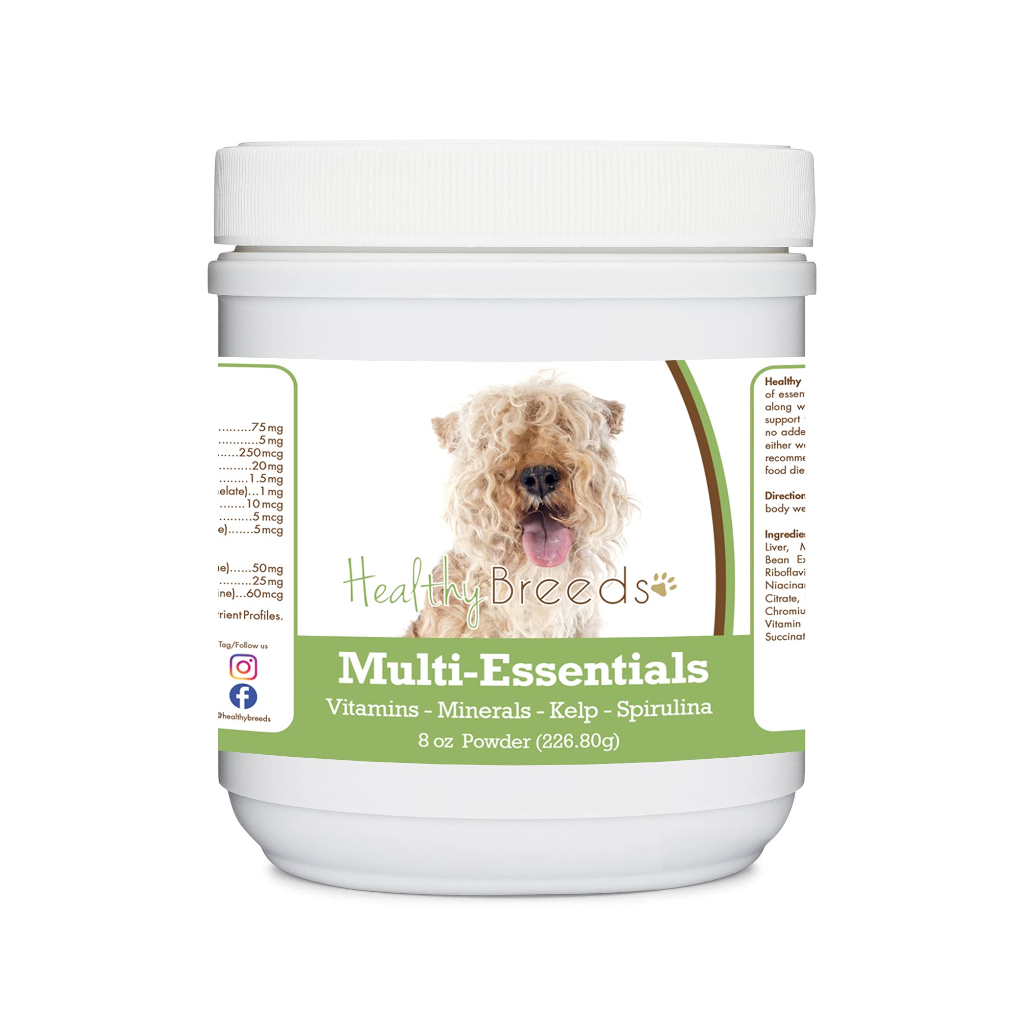 Healthy Breeds Lakeland Terrier Multi-Essentials Powder for Dogs - an Ideal Supplement of Vitamins, Minerals &amp; Antioxidants for Your Dog - 8 oz