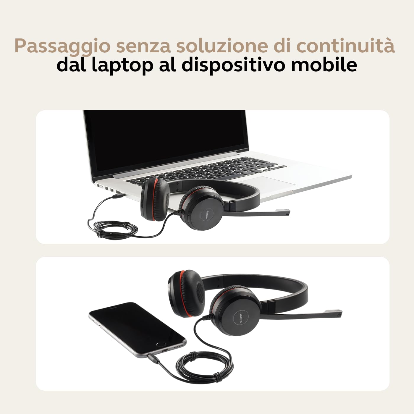 Jabra Evolve 30 II - Cuffie ad archetto, USB-C, Tutte le piattaforme, Mono, Evolve 30 II