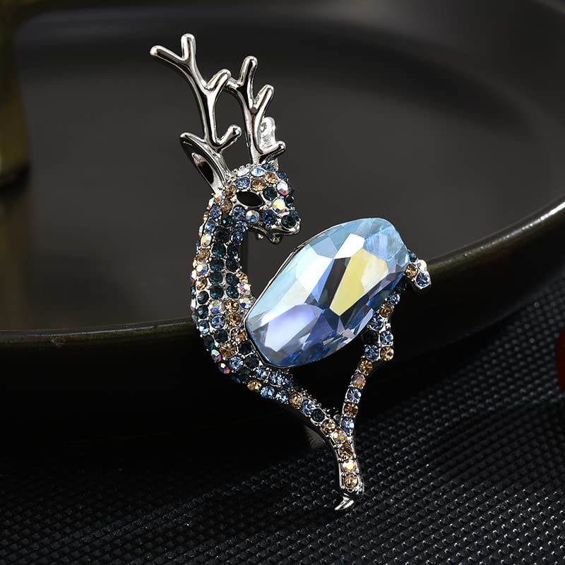 Image of Animal Brooch for Women Rhinestone Brooch Pin 18k Gold Plated Animal Lapel Pin Fashion Jewelry Gift for Mom Wife